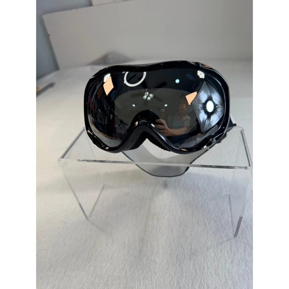 Zionor Lagopus Ski Goggles Black Silver Mirrored Lens Snowboard Eyewear ZN 5347